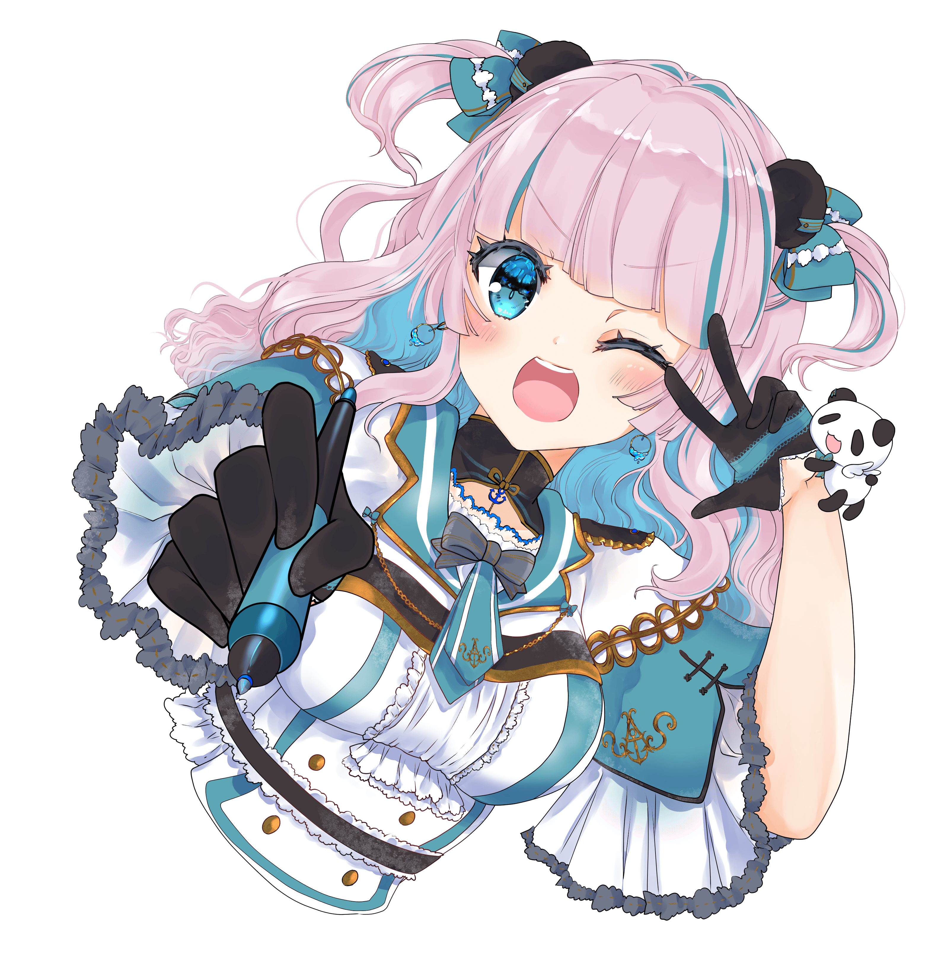 蒼巳生姜（ペンタブを持ったクリエイター本人のイラスト）